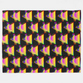 Retro Banaan Fruit Fleece Deken (Voorkant (Horizontaal))