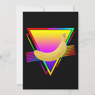 Retro banaan fruit kaart