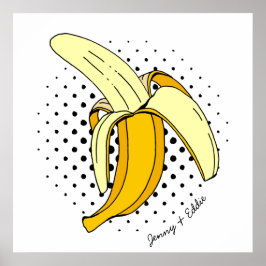 Retro Banana Comic Book Pop Art Poster