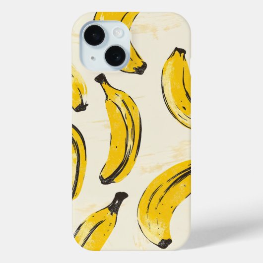 Retro Banana iPhone Case (Achterkant)