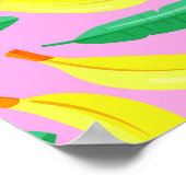 Retro Banana Pattern Poster (Hoek)