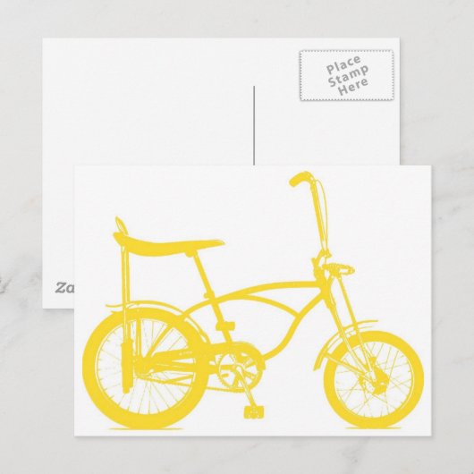 Retro Banana Seat Bike Briefkaart (Voorkant / Achterkant)