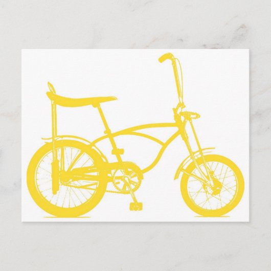 Retro Banana Seat Bike Briefkaart (Voorkant)
