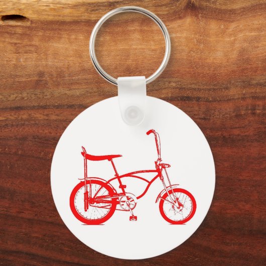 Retro Banana Seat Bike Sleutelhanger (Voorkant)