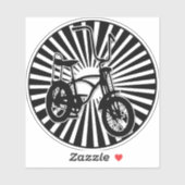 Retro Banana Seat Bike Sticker (Vel)