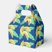 Retro Banana Yellow Turning Three Birthday Bedankdoosjes (Achterkant)