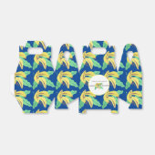 Retro Banana Yellow Turning Three Birthday Bedankdoosjes (Uitgevouwen)