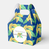 Retro Banana Yellow Turning Three Birthday Bedankdoosjes (Voorkant Zijde)