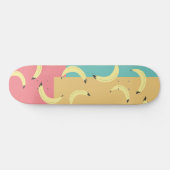 Retro Bananas Colorful Shapes Persoonlijk Skateboard (Horizontaal)