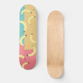 Retro Bananas Colorful Shapes Persoonlijk Skateboard (Voorkant)