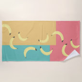 Retro Bananas Colorful Shapes Strandlaken (Voorkant)