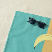 Retro Bananas Colorful Shapes Strandlaken (In situ)