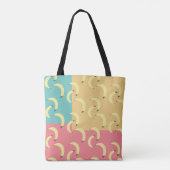 Retro Bananas Colorful Shapes Tote Bag (Achterkant)