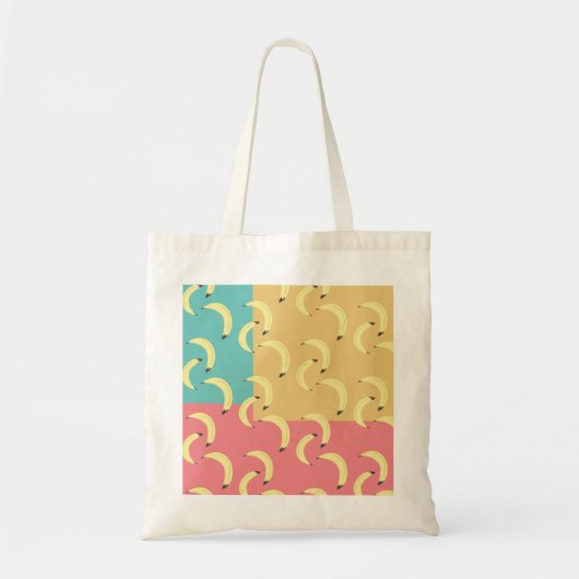 Retro Bananas Colorful Shapes Tote Bag (Voorkant)