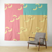 Retro Bananas Colorful Shapes Wandkleed (In Situ (horizontaal))