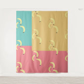Retro Bananas Colorful Shapes Wandkleed (Voorkant)