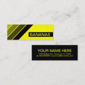 retro BANANAS Mini Visitekaartje (Voorkant / Achterkant)