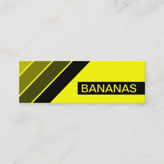 retro BANANAS Mini Visitekaartje (Voorkant)