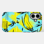 Retro Bananen Illustratie Case-Mate iPhone Case (Achterkant (horizontaal))