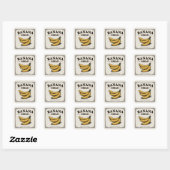 Retro Bananenbrood Label Sticker (Vel)
