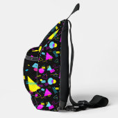 RETRO BAND KLEURRIJKE VORMEN SLING BAG (Rechts)