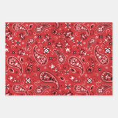 Retro bandana paisley patroon inpakpapier vel (Voorkant)