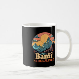Retro Banff Nationaal Park Wandel Kamp Trip Koffiemok