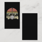 Retro  Banjo Bluegrass Mountain Musician Visitekaartje (Voorkant / Achterkant)