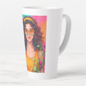 Retro banket latte mok (Rechterhoek)
