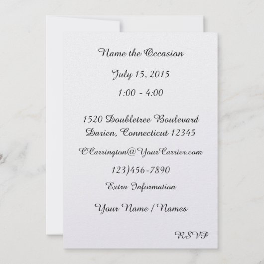 Retro Bar Stool Uitnodiging - SRF (Achterkant)