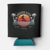 Retro Barbados Beach Blikjeskoeler (Voorkant)