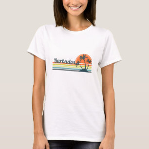 Retro Barbados Sunset T-shirt