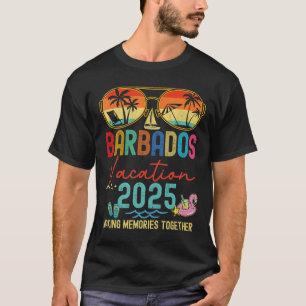 Retro Barbados Vakantie 2025 Herinneringen Bijpass T-shirt