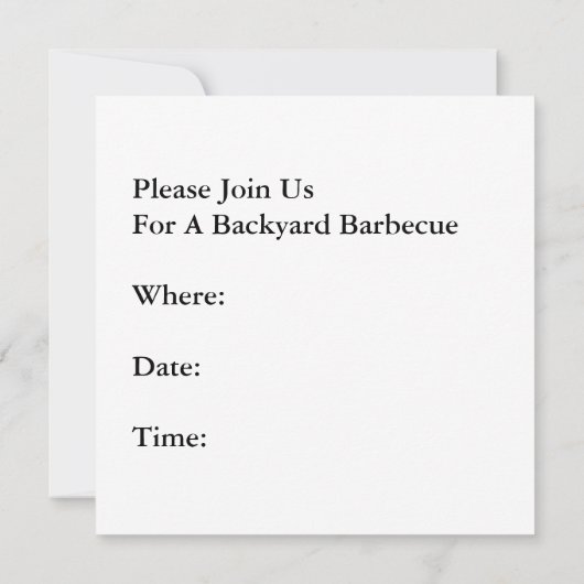 Retro Barbecue 20e-eeuwse Style Googie Kaart (Achterkant)