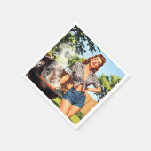 Retro Barbecue Pin-up Servet (Hoek)
