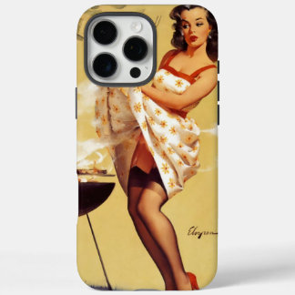  Retro Barbeque Grilling Elvgren Pinup Meisje iPhone 16 Pro Max Hoesje