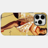 Retro Barbeque Grilling Elvgren Pinup Meisje Case-Mate iPhone Case (Achterkant (horizontaal))