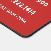 Retro Barber Badge Aangepast Bureaumat (Hoek)