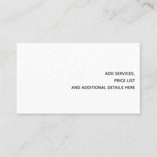 Retro Barber Badge Visitekaartje (Achterkant)