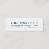 retro BARBER Mini Visitekaartje (Achterkant)