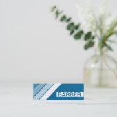retro BARBER Mini Visitekaartje (Staand voorkant)