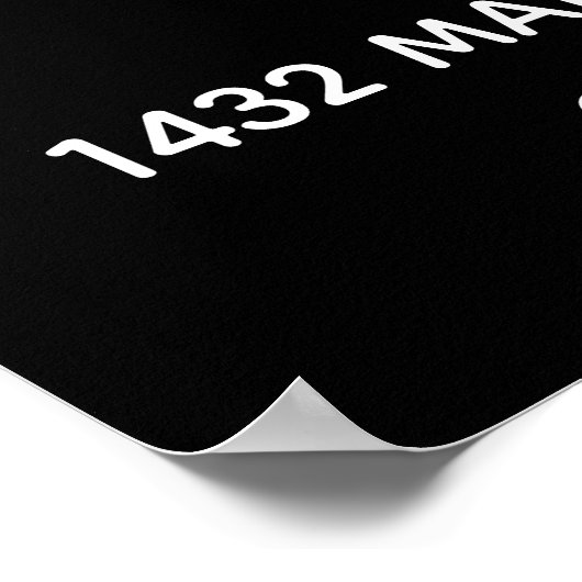 Retro Barber Pole Business Poster Sign (Hoek)