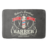 Retro Barber Stylist Work Vloermat Grey Badmat (Voorkant)