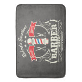 Retro Barber Stylist Work Vloermat Grey Badmat (Voorkant Verticaal)