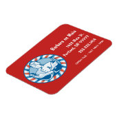 Retro Barbershop Badge  Magneet (Linkerzijde)