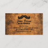 Retro  Barbershop Haar Stylist Barber Shop Visitekaartje (Achterkant)