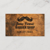 Retro  Barbershop Haar Stylist Barber Shop Visitekaartje (Voorkant)