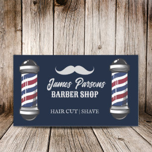 Retro  Barbershop Haar Stylist Barber Shop Visitekaartje