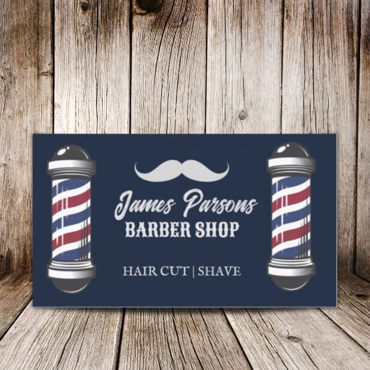 Retro  Barbershop Haar Stylist Barber Shop Visitekaartje