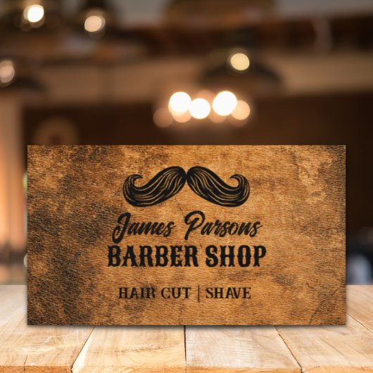 Retro  Barbershop Haar Stylist Barber Shop Visitekaartje